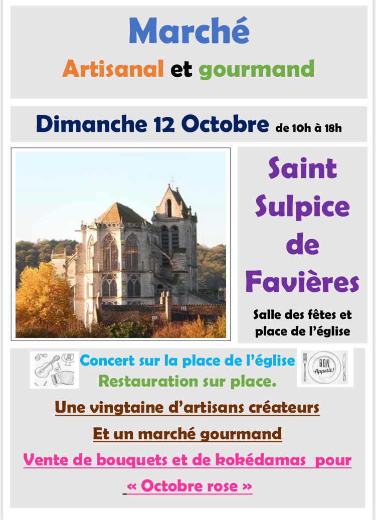 Marché de Saint-Sulpice de Favières 2025