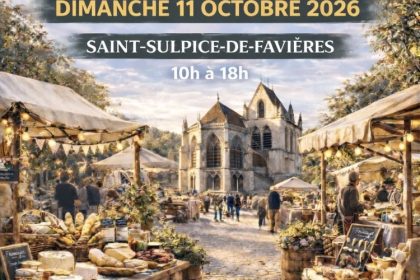 marché gourmand et artisanal de Saint-Sulpice de Favières-Laurence Mallart