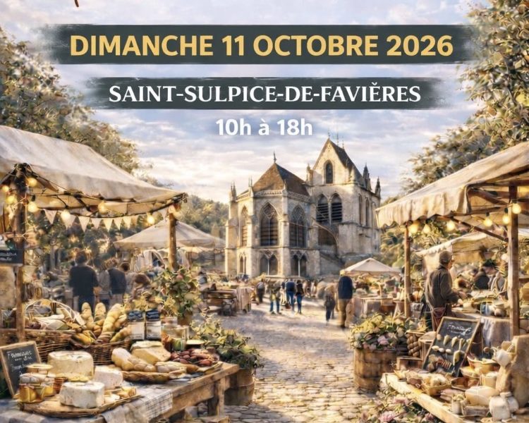marché gourmand et artisanal de Saint-Sulpice de Favières-Laurence Mallart